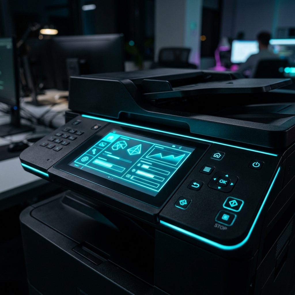 Advanced printer control panel